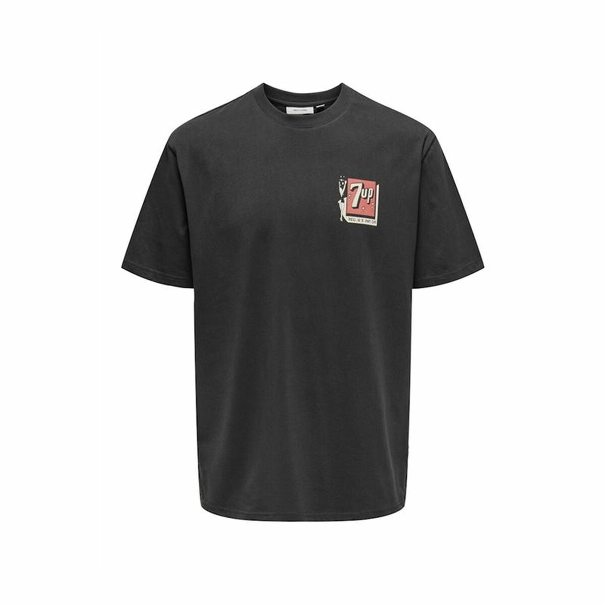 Men’s Short Sleeve T-Shirt Only & Sons Ons7Up Rlx Ss Black XXl