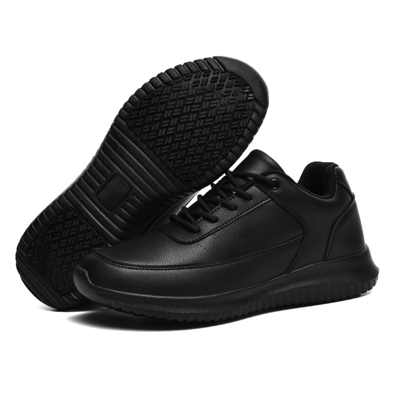 Chef's Shoes For Work In The Kitchen Are Non Slip Waterproof And Oil Resistant 40 Black
