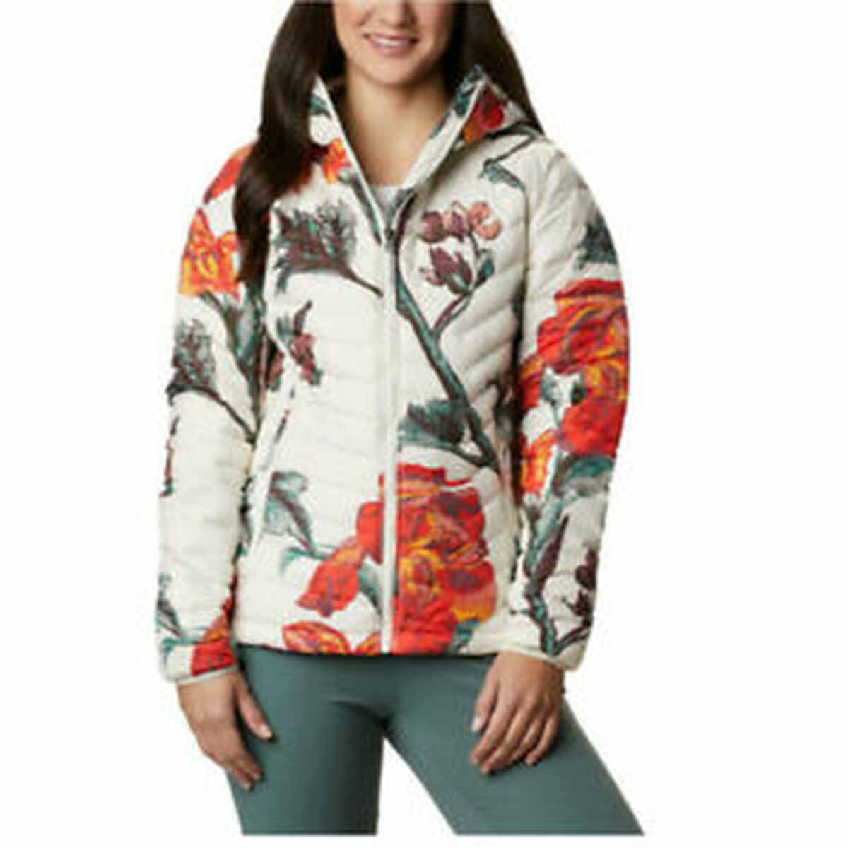 Women's Sports Jacket Columbia POWDER LITE WK1499-192 White M